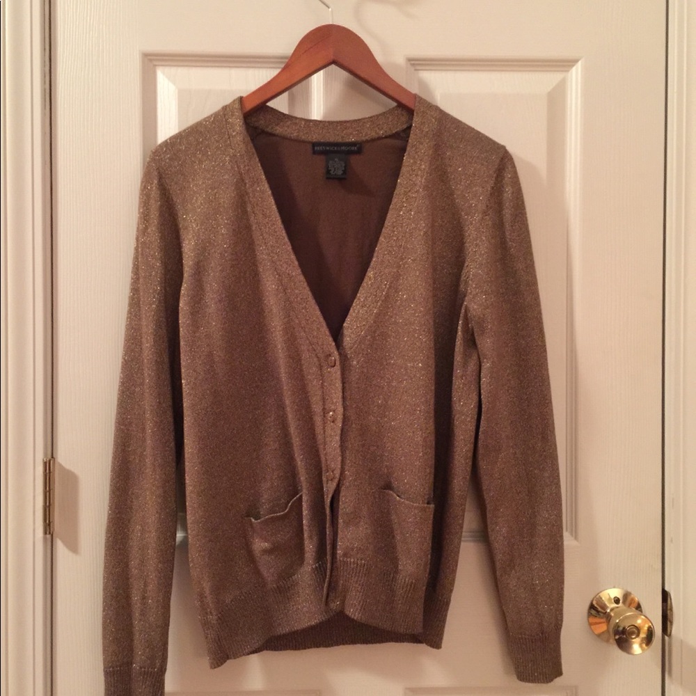Preswick & Moore Metallic Cardigan - Size XL